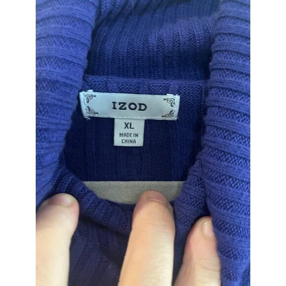 IZOD Tops - IZOD Sweater Womens Extra Large Turtleneck Cable Knit Pullover Outerwear Ladies